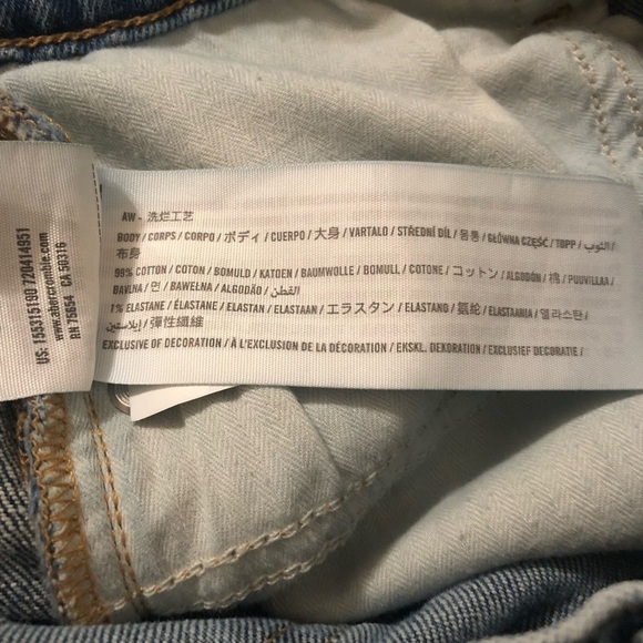 ABERCROMBIE & FITCH The Mom High Rise Jeans Size 24 - Picture 5 of 7